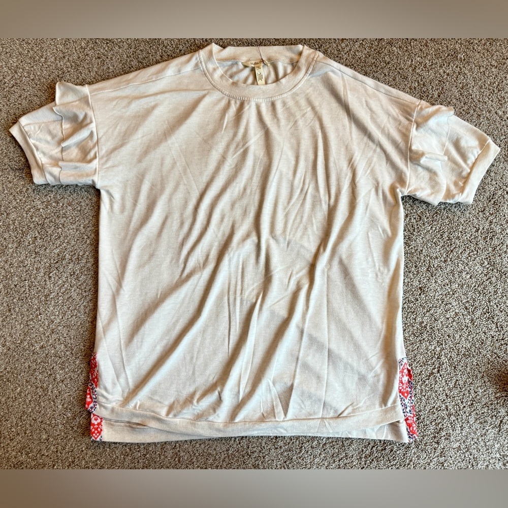 Matilda Jane Cream Short Sleeve Top (size M) with matching leggings (size S)